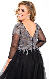 4 of 4 Sydneys Closet SC7299 Black/Silver