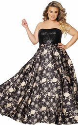 1 of 4 Sydneys Closet SC7300 Black/Gold