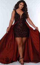 2 of 3 Sydneys Closet SC7341 Burgundy