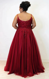 4 of 6 Sydneys Closet SC7357 Burgundy