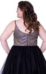 4 of 4 Sydneys Closet SC8095 Holographic-Gold-Black