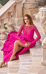 2 of 2 Reverie Couture SS018 Fuchsia
