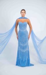 1 of 2 Sara Safa FW25006 Light-Blue