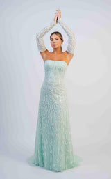 1 of 2 Sara Safa FW25007 Mint-Green