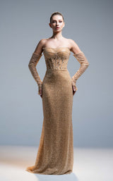 2 of 3 Sara Safa SS25002 Gold