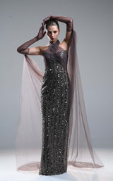 3 of 5 Sara Safa SS25003 Anthracite Brown