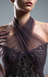 4 of 5 Sara Safa SS25003 Anthracite Brown