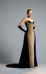 4 of 5 Sara Safa SS25008 Gold/Black