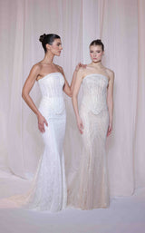 4 of 4 Sara Safa SS26005 White/Nude