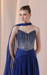 3 of 5 Sara Safa SS26013 Deep-Blue