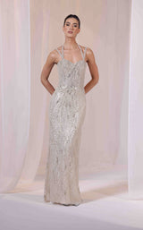 1 of 4 Sara Safa SS26015 Gold/White