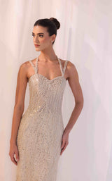 2 of 4 Sara Safa SS26015 Gold/White