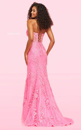 2 of 2 Sherri Hill 54227 Bright Pink