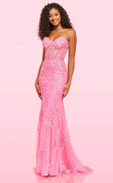 1 of 2 Sherri Hill 54227 Bright Pink