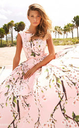 2 of 6 Sherri Hill 54380 Blush-Print Pink-Print