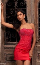 1 of 4 Sherri Hill 54427 Red