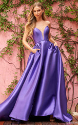3 of 3 Sherri Hill 55005 Purple