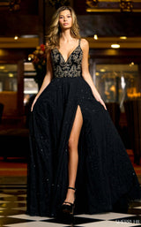 1 of 2 Sherri Hill 55300 Black/Gold