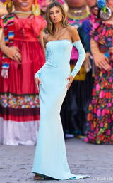 1 of 2 Sherri Hill 55316 Aqua