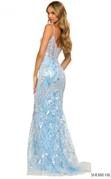 2 of 2 Sherri Hill 55502 Light-Blue