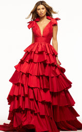 4 of 6 Sherri Hill 56035 Red