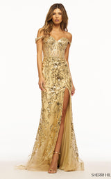 1 of 5 Sherri Hill 56101 Gold