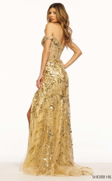 5 of 5 Sherri Hill 56101 Gold