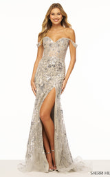 4 of 5 Sherri Hill 56101 Silver