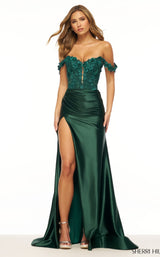 1 of 4 Sherri Hill 56176 Emerald
