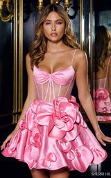 1 of 3 Sherri Hill 56528 Pink