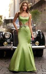 1 of 3 Sherri Hill 56699 Chartreuse