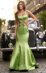 2 of 3 Sherri Hill 56699 Chartreuse
