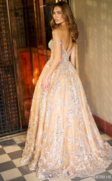 2 of 2 Sherri Hill 56711 Nude/Silver