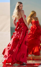 3 of 3 Sherri Hill 56763 Red