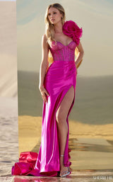 2 of 3 Sherri Hill 56764 Fuchsia