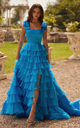 1 of 4 Sherri Hill 57215 Ocean Blue