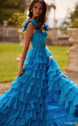 3 of 4 Sherri Hill 57215 Ocean Blue