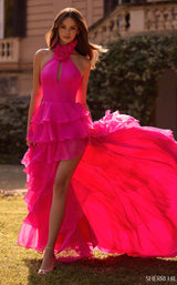 3 of 4 Sherri Hill 57305 Bright Fuchsia