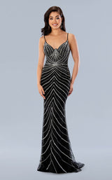 1 of 2 Stella Couture 24114 Black