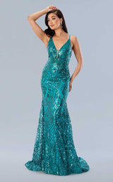 1 of 5 Stella Couture 24115 Green