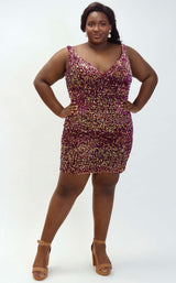 3 of 7 Sydneys Closet JK2402 Purple/Passion