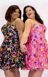 4 of 4 Sydneys Closet JK2501 Onyx&Bubblegum