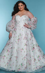 1 of 3 Sydneys Closet SC5323 Ivory Floral