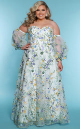 2 of 3 Sydneys Closet SC5326 Ivory Floral