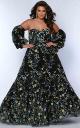 3 of 7 Sydneys Closet SC7381 Black Floral