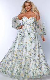 4 of 7 Sydneys Closet SC7381 Ivory Floral