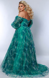 3 of 3 Sydneys Closet SC7386 Green-Floral