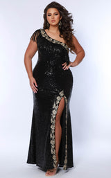 2 of 5 Sydneys Closet SC7391 Black/Gold