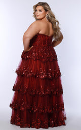 6 of 8 Sydneys Closet SC7398 Burgundy