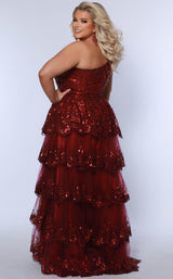 6 of 6 Sydneys Closet SC7399 Burgundy